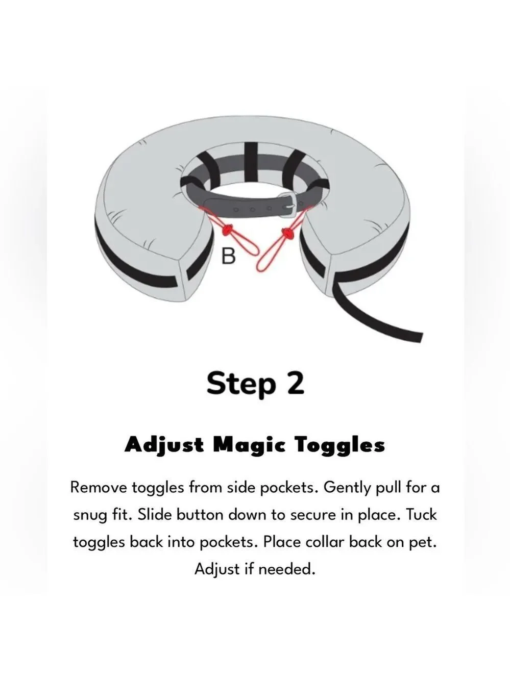 🎉HP🎉Comfurt Pet Recovery Collar in Zebra XL